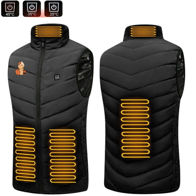 TIMIFIS Halloween Mens Womens Heated Vests Lightweight USB Electric Heated Halloween Plus Size Heated Coat 4 Heating Heated Jacket Winter Heating CoatFall/Winter