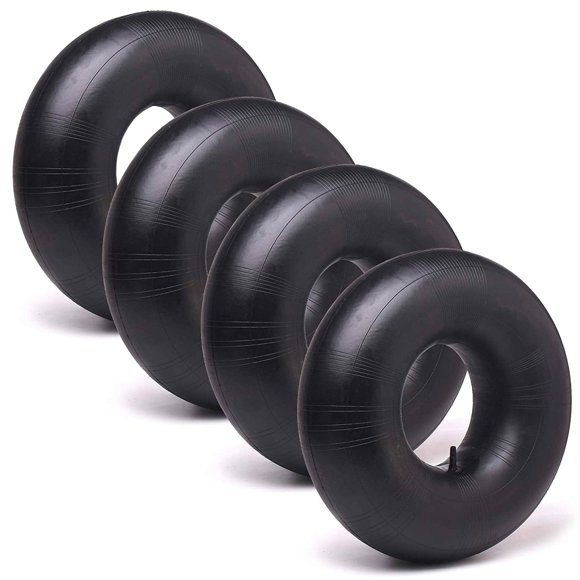 AR-PRO 13 x 4,00-6 Pieds' Chambre à Air de Remplacement Robuste avec Tige de Valve Droite TR-13 (Lot de 4) - pour Brouettes, Tondeuses, Poignée Tr