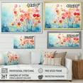 thumbnail image 4 of Designart "Spring Tree Colorful Blossoms in Pink and Blue" Landscapes Framed Wall Art Decor - Country Pink Tree Hallway Framed Wall Art Decor, 4 of 6