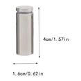 thumbnail image 3 of Kenally Tornillo publicitario Hueco de alto brillo Diseño aerodinámico Espejo de vidrio Clavo Tuerca ligera Perno Soporte para colgar en la pared 12x20 Herramientas y ferretería 16x40mm Kenally TO008095-13B, 3 of 6