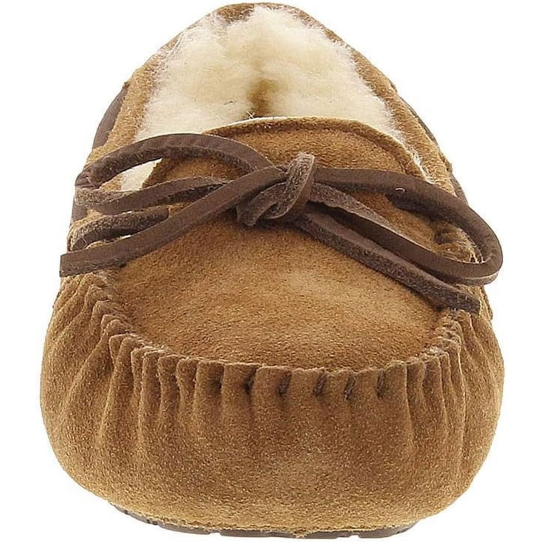 UGG Australia KIDS DAKOTA Brown Moccasin Slip On Shoes  Ugg youth sz 3 slippers dakota brown main image 2