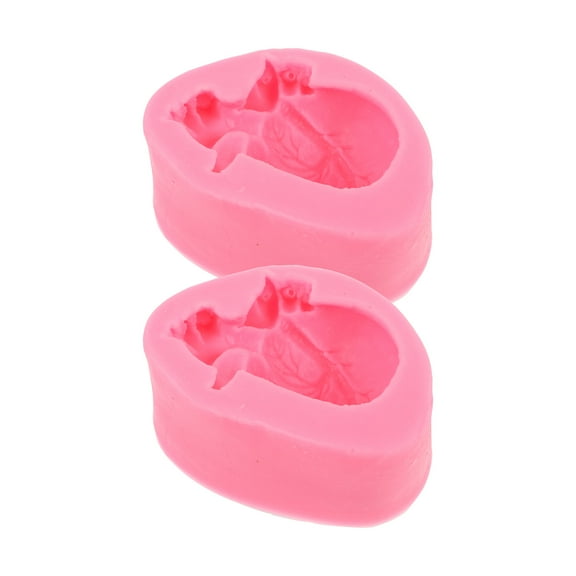 ULTNICE Heart Pan for Cake Pink 2Pcs for Baking Tools