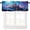 Style-4, variant on Rainbow Valance Curtain Fantasy Cartoon Colourful Clouds Love Window Treatment Valances Curtains for Kids Room Bedroom Living Room 54x18In