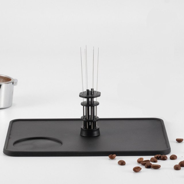 Stirring Tamper ajustable, Cafe Distribuir uniformemente Carga y descarga de bricolaje Se puede ajustar extraíble Macarena Manipulación de café