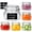 17oz*6, variant on 1 Gallon Square Glass Jars With Airtight Lids (135oz Set Of 2) Extra-wide Mouth Canisters Measurement Marks For Bulk Flour Storage Fermenting Kombucha & Pickling