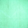 thumbnail image 1 of Ahgly Company Indoor Square Solid Turquoise Blue Modern Area Rugs, 4' Square, 1 of 4