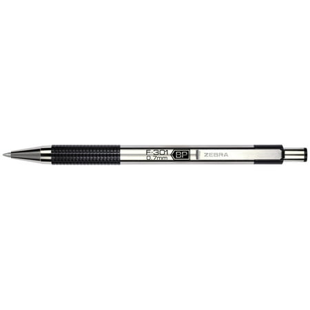 UPC: 0045888271104 | Zebra F-301 Retractable Ballpoint Pen  .7mm  Black