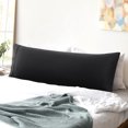 thumbnail image 2 of Unique Bargains 20"x 55" 1PC Envelope Closure Body Pillow Cover Black, 2 of 8