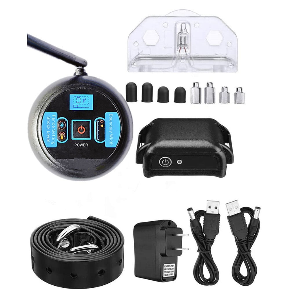 Remote Shock Training Collar Perimeter Pet Containment System Dog