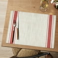 thumbnail image 3 of Sm:)e Red Placemats Set of 4 - Heat Resistant Non-Slip Place mats for Dining Table, Washable Durable PVC Table Mats, 3 of 7