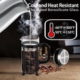 thumbnail image 3 of YMMIND Cafetera de prensa francesa Prensa de café de acero inoxidable 304 de 12 oz, con sistema de 4 filtros, vidrio de prensa francesa de borosilicato de espesor resistente al calor, émbolo de café d, 3 of 5