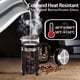 thumbnail image 3 of YMMIND Cafetera de prensa francesa Prensa de café de acero inoxidable 304 de 12 oz, con sistema de 4 filtros, vidrio de prensa francesa de borosilicato de espesor resistente al calor, émbolo de café d, 3 of 5