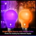 thumbnail image 3 of Bombilla LED Bluex A19 morado/naranja 9 W 120 V (x12), 3 of 6
