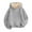 Grey, variant on Boys Girls Sherpa Lined Hoodie Pullover Youth Fleece Hooded Sweatshirt Kid's Warm Fuzzy Thicken Clothes Teen Pullover (Black, 11-12 Years)