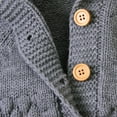 thumbnail image 6 of Newborn Baby Winter Outfit Wool Knitted Sweater Romper Infant Boy Girl Bear Ears Hooded Jumpsuit Warm Clothes, 6 of 6