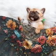 thumbnail image 3 of Yiaed Floral Dreamcatcher Elegance Print Dog Blankets-Cat Blanket Washable for Couch Protection,Puppy Blanket, Soft Plush Reversible Throw Furniture Protector-Small, 3 of 8