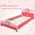 thumbnail image 3 of Costway Lit Plateforme Rembourré pour Tout-Petits Chambre à Coucher Mobilier Fille Motif, 3 of 8