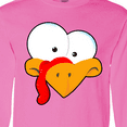 thumbnail image 4 of Inktastic Thanksgiving Goofball Turkey Face Long Sleeve T-Shirt, 4 of 5
