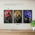 thumbnail image 4 of Hieng Racing Superstar Wall Decor Canvas Prints- Set Sports Painting Art Decor, Neon Racing Driver and Motorcycle Wall Art for Bedroom Living Room Home Decor Unframed, 4 of 6