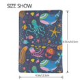 thumbnail image 3 of Pofeuu Marine Inhabitants Print Travel Document Organizer Passport Holder Men Women for Family (6.5 in x 4.5 in),Wallet Holder Credit Card Clutch Bag Case, 3 of 5