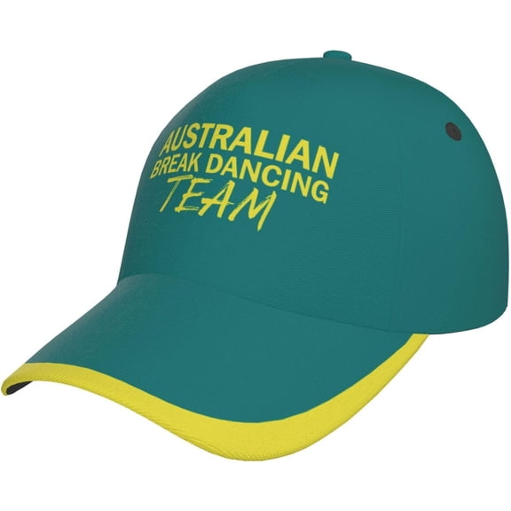 Sun Hat Funny Australian Break Dancing Team Dad Hats Army Baseball Cap Adult Unisex