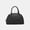 Black, variant on Women's Retro Woven Top Handle Satchel, Classic Dark Brown Leather-Style Shell Handbag, Elegant & Sophisticated Everyday Purse Coffee