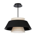 thumbnail image 3 of WAC Lighting Rockabilly 26" LED 3000K Modern Aluminum Pendant in Black, 3 of 6