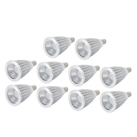 

10pcs E14 Base 7W Aluminum Alloy COB Lens Reflector Lamp Bulb Shell Shade