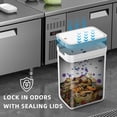 thumbnail image 4 of Bote de basura MOPALL para baño con tapa, 13,6 L + 9,1 L, blanco, paquete de 2, 4 of 7