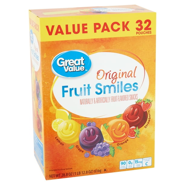 Great Value Original Fruit Smiles 288 Oz 5249