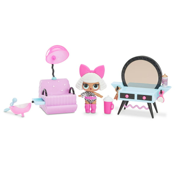 build grinende udarbejde L.O.L. Surprise! Furniture Salon Playset with Diva Doll & 10+ Surprises -  Walmart.com