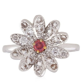 Swarovski Iconic Swan Open Ring, Black, Rose-gold tone
