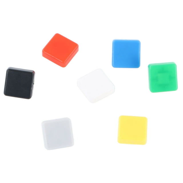 Push Button Switch Taps, 7 Colores Táctil Push Button Switch Tapa Reemplazo Recto Profesional Para Uso Industrial