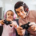 thumbnail image 2 of BENGOO Auriculares estéreo para juegos para PS4 PC Controlador Xbox One Auriculares supraaurales con cancelación de ruido con micrófono Luz LED Sonido envolvente de graves Orejeras de memoria suave pa, 2 of 8