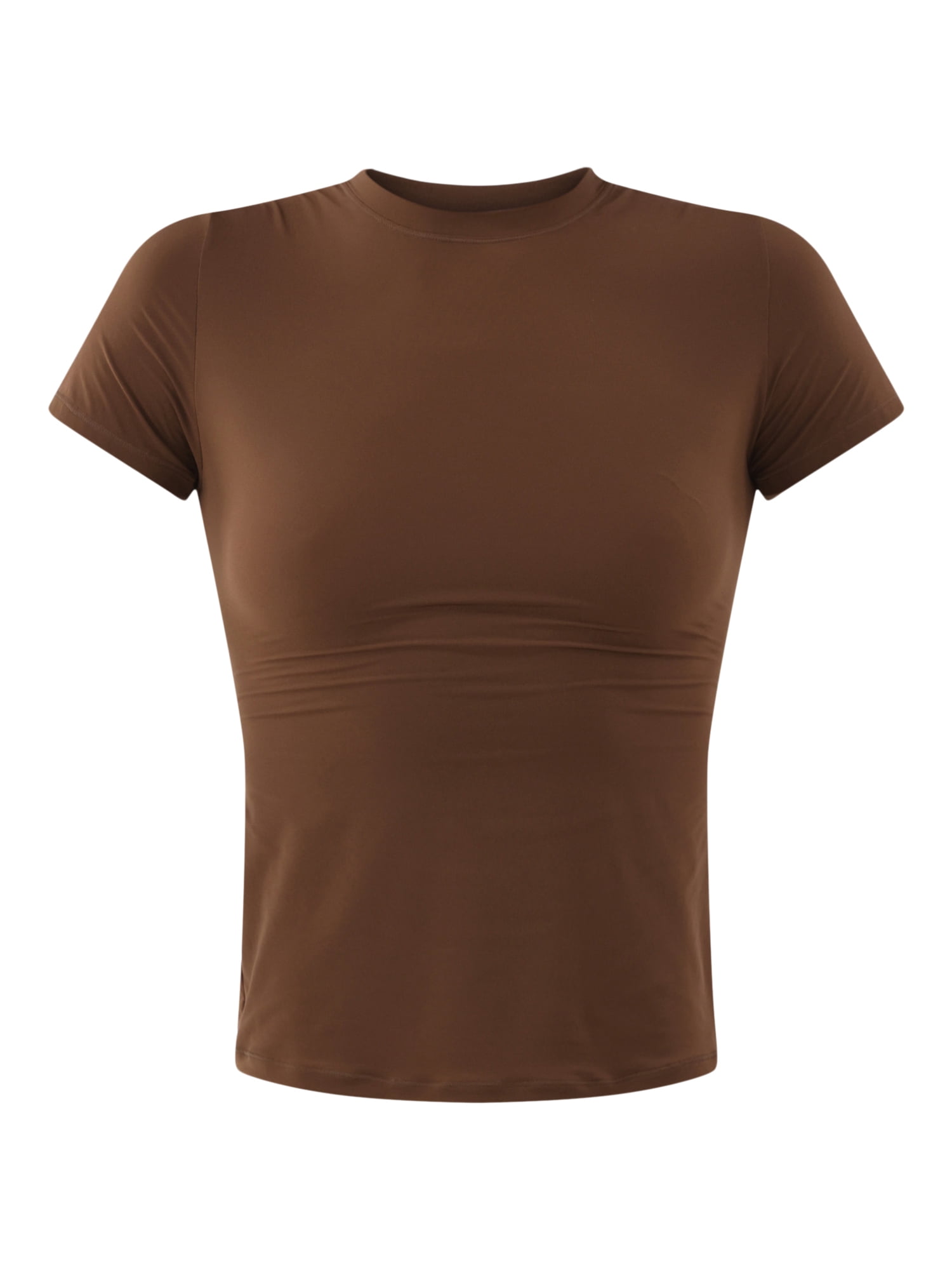 No Boundaries Fit Stretch Tee with Short Sleeves, Women's XS-XXXL