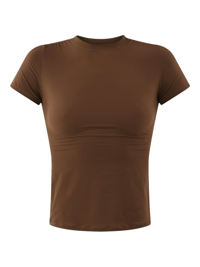 No Boundaries Women's Fit Stretch Short Sleeve T-Shirt Size XS-3XL