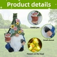 thumbnail image 6 of Solar Garden Gnomes Decorations for Yard - Outdoor Gnomes Statues for Patio,Yard,Balcony,Lawn Ornament,Garden Gifts, 6 of 10