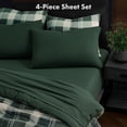 thumbnail image 3 of Pawz Pine Green King Sheet Set, Soft Microfiber Bed Sheets with 2 Pillowcases, for Adults and Teens, 3 of 9