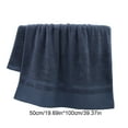 thumbnail image 3 of Beautynvta Bath Towels for Bathroom, Solid Color Cotton Bath Towel, Soft Absorbent Thickened Bath Towels for Bathroom, Travel, Camp, Hotel, and Spa, 39.4''x19.7'', Blue, 3 of 6