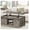 Grey, variant on luminescence lez White Wood Farmhouse Lift‑Top Coffee Table, Sliding Barn Door with Storage, Rustic Accent Furniture for Living Room