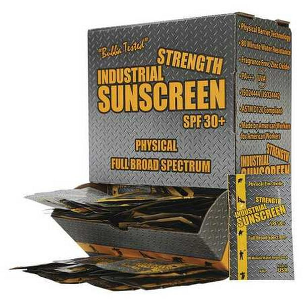 INDUSTRIAL SUNSCREEN ICSSF30+FF100 Sunscreen,4mL,Box,SPF 30 ,PK100
