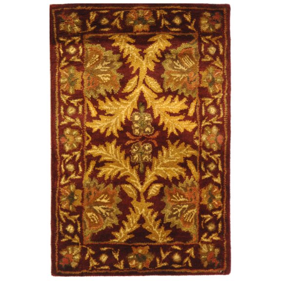 SAFAVIEH Antiquity Diarmait Oriental Wool Area Rug, Wine/Gold, 2' x 3'