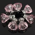 thumbnail image 2 of 12Pcs 25mm Crystal Glass Dresser Drawer Knobs Diamond Plated Shape Door Handle Pull Knobs Cabinet Furniture Handles Knobs, 2 of 6
