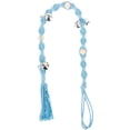 thumbnail image 1 of OULII Training Dog Bell Sky Blue Wooden Beads 1Pcs for Communication, 1 of 8