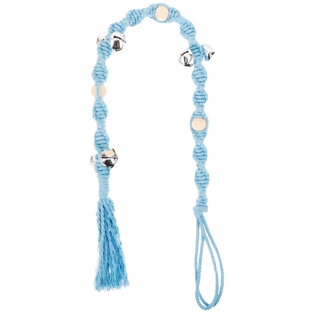 OULII Training Dog Bell Sky Blue Wooden Beads 1Pcs for Communication