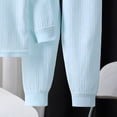 thumbnail image 5 of 6-12 Months Girls Long Sleeve Pajama Set Toddler Girls Little Girls Fall Clothes Toddler Outfit Girl Sweatshirt Shirt Pants Winter Outfit Toddler Girl Outfit For 1t 2t 3t 4t 5t 6t,Sky Blue, 5 of 5