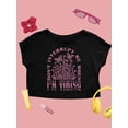 thumbnail image 2 of Don't Interrupt Me I'm Vibing Crop Tee Women's, 2 of 4