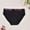 Black, variant on Voncos 100% Cotton Plus Size Womens Panties, Red High/Medium Waisted Bikini Briefs, XL-XXXXXL, LOVE & Heart Wide Waistband, Soft Breathable Underwear,Size 2XL