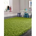 thumbnail image 4 of Unique Loom 3136681 8 x 10 ft. Solid Shag Rectangular Rug, Grass Green, 4 of 5