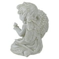 thumbnail image 4 of Northlight 6" Ivory Sitting Angel with Bird Outdoor Garden Statue, 4 of 5